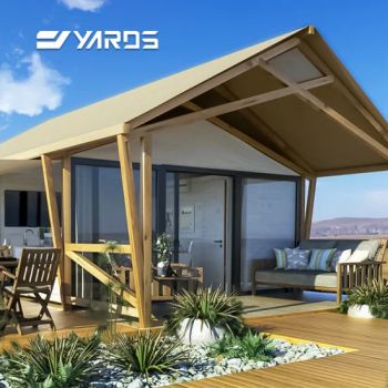 Glamping Safarit Wooden Outdoor Safari Tent with Glass Door & Windows - Guangdong Yashe Construction Technology Co., Ltd. - China