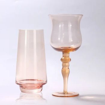 Blue Champagne Wine Glass Goblets Cups Vintage Pink Goblets Becher Goblets Wine Glass - ANHUI IDEA TECHNOLOGY CO., LTD - China