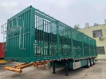 Fence Semi Trailer 3 Axles Animal Transportation Stake Fence Cargo Trailer Livestock Transport Dry Bulk Cargo Truck Trailer - Liangshan Mingda Machinery Equipment Co., Ltd. - China