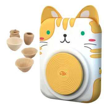 QS Children Arts Crafts DIY Toys Electric Hand Painted Clay Tool Interesting Kids Cartoon Pet 9 PCS Colorful Pottery Wheel Making Machine Toy - Shantou Qunsheng Toys Co., Ltd - China