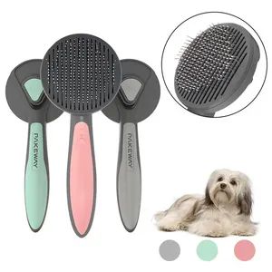 Amazon Pet Cleaning Products Cat Dog Grooming Brush Kitten Slicker Brush Pet Self Cleaning Brush Comb - GLORIOUS PROMO CO.,LIMITED - China
