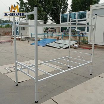 Worker Dormitory Double Layers Twin Bed Metal Steel Bunk Beds - Henan K-Home Steel Structure Co., Ltd. - China