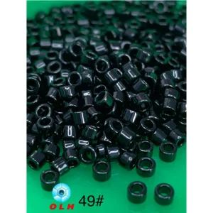 Factory Direct Sale Wholesale #49 Round 2.5mm Black Glass Seed Beads Machine Glass Beads for Garment & Jewelry Making & Embroidery Machine - Wenzhou Olova Industry Co., Ltd. - China