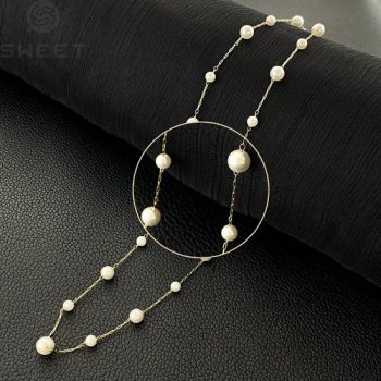 Fashionable Pearl Gold Stainless Steel Necklaces Pendant for Gift Women′ S Day - Dongguan Sweet Hardware Co., Ltd. - China