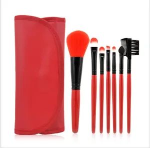 7 PCS Wooden Handle Beauty Brush Set Makeup Tool Kits - Guangzhou Huabin Biotech Co., Ltd. - China