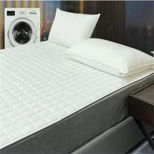 Quilted Mattress Topper Pad Cover Size King Origin China Pattern Solid Filling Cotton Technics Woven Material Cotton Payment Tt or LC - Laiwu Trustworthy Import and Export Co., Ltd. - China