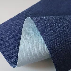 Fire Retardant Project 137cm Cross Backed Commercial Textured Waterproof Fabric Backed Vinyl Wall Covering - Suzhou Teide Inkjet Material Ltd. - China