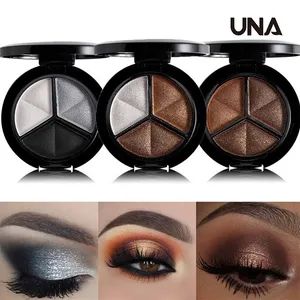 Eye Shadow Palette 3 Pan Paleta De Maquillaje Korean Makeup Products Beautiful Eyeshdow Oogschaduw Ombretti Eyeshadow Palletes - Shantou Una Cosmetics Co., Ltd - China