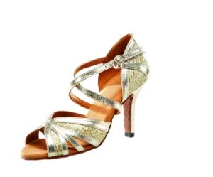 Latin Tango Ballroom Dance Shoes for Women High Heels Rhinestone Sandals - INNER MONGOLIA BENIS COMMERCIAL AND TRADE CO., LTD. - China