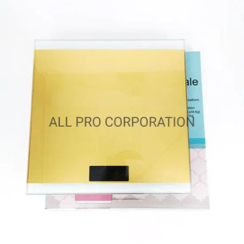 Glass Electronic Digital Body Weight Bathroom Scale Origin China Shape Square Material Glass Trademark ALLPRO Display Type LED - ALL PRO CORPORATION - China