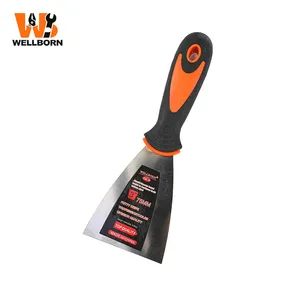 Premium Flexible Blade Putty Knife, Professional Flexible Steel Putty Knife - Polished Surface, High Elasticity for Smooth Application3" - Wellborn Tools - China