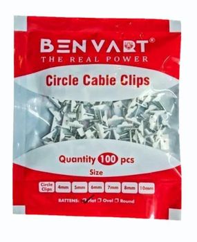 White PVC Batten Flat Clip with Steel Nail (12mm) Color White Material PVC Durability High Clip Size 12 mm Nail Length 19 - Active Tools And Power Corporation - India