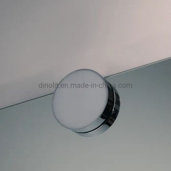 IP44 Round 220V 4W Waterproof Chrome Surface Clipping Mounting LED Bathroom Front Mirror Lighting with Clamp CE RoHS - NINGBO DINOLIT OPTOELECTRONICS TECHNOLOGY CO. LTD - China
