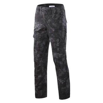 Black Python Mens Hiking Motorcycle Elastic Style Sector Softshell Waterproof Ripstop Cargo Tactical Pants - Yiwu Wisdom Import & Export Co., Ltd. - China