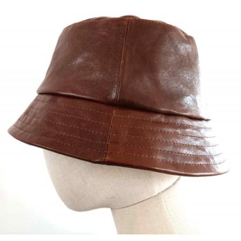 Real Leather Fisherman Painter Baseball PU Trucker Cap Bucket Hats - Qingdao Xulan International Trade Co., Ltd. - China