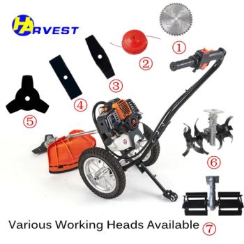 Flexible Wheeled Manual Multifunctional Lawn Mower Gasoliner Trimmer Grass Brush Cutter (TFC430) - TAIZHOU TIANYI AGRICULTURE & FORESTRY MACHINERY CO., LTD. - China