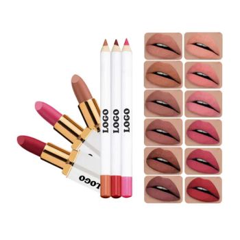 Matte Waterproof Lipstick & Lip Liner Set New Wholesale OEM Lip Make-up Manufacture Lipstick Kit - Honglida Technology Company Limited - China