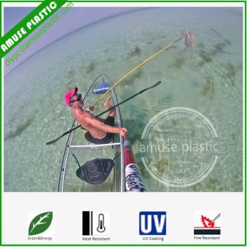 Clear Kayak Elegant Design Polycarbonate PC Transparent Kayak Canoe - Guangdong Amuse Plastic Products Co., Limited - China