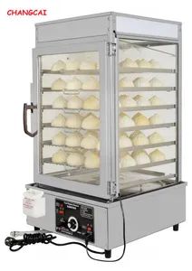 Sgm-6c Fast Food Commercial Electric Bun Steamer Glass Display Food Steamer Price - Hubei Changcai Electromechanical Co., Ltd. - China