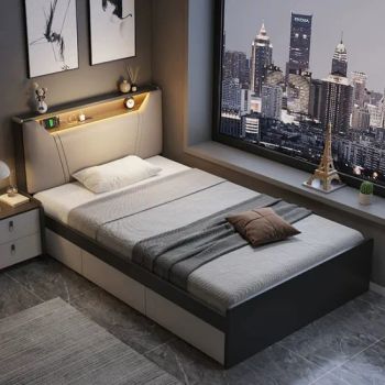 Luxury Home Hotel Bedroom Furniture Set Wall Mattress Wooden King Size Single Kids Bed - ULINK FURNITURE GROUP LIMITED - China
