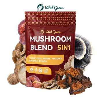 10:1 Reishi Chaga Mushroom Mix Extract Powder Turkey Tail Mushroom Powder Organic Maitake Shiitake Mushroom Blend Extract Powder - Anhui Vital Green Health Technology Co., Ltd - China