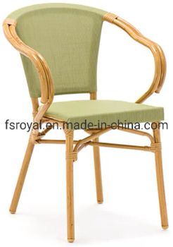 Commercial Bamboo Look Furniture Aluminium Frame Textilene Fabric Seat&Back Restaurant Dining Chair - Foshan Royal Furniture Factory - China