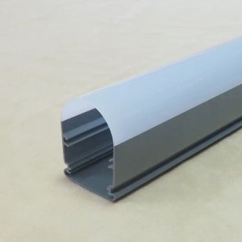 Anti-Yellowing Milky White PC Plastic Extrusion Profile for LED Tube Lighting - Foshan Leo Plastic Technology Co., Ltd. - China