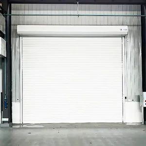 Commercial Sliding Thermal Insulated Vertical Rolling Curtain Motor PU Sandwich Panel Driving Security Aluminum Alloy Garage Doors - Shanghai Xifei Door Industry Co., Ltd. - China