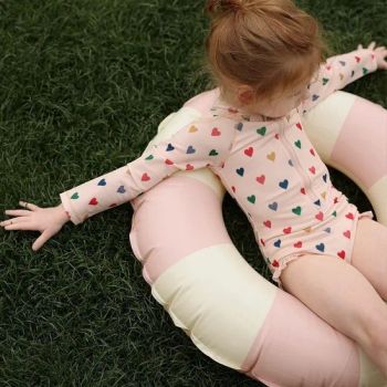 Girl's Swimming Suit Baby Summer Long Sleeve Swimsuit Floral One-Piece Swimwear - Shishi Deshang Qiaoyuan Trading Co., Ltd. - China