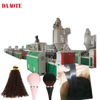 Pet/PBT/PP Plastic Wigs/Yarn Monofilament Hair/Piece Braids/Pigtails Eyelash Cosmetic/Make/up/Brush Making/Machine Extruder/Line - QINGDAO DAAOTE PLASTIC EXTRUSION MACHINE CO., LTD. - China