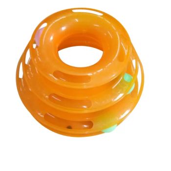Pet Products Three Levers Tower of Tracks Rotating Interactive Cat Teaser Toys Cat Toy Tower Balls - Yangzhou Huating Brushes Industry Co., Ltd. - China