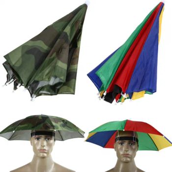 2 Color Umbrella Hat Parapluie Sun Umbrella Sun Shade Camping Hiking Fishing Umbrella Festivals Outdoor Brolly in Stock - Raincoat Gift Co., Limited - China