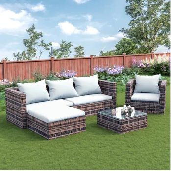 Patio Furniture Set 5 Seater Outdoor Garden Wicker Sectional Furniture Sofa - Ningbo Greenall Furniture Co., Ltd. - China