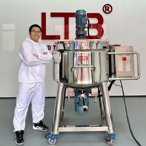 50L Adjustable Heating Mixer Oral Freshener Tank Three-Layer 316/304 Stainless Steel Equipment Mouth Wash Sanitizer Mixing Machine - LTB Machinery Co.,ltd - China
