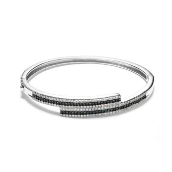 925 Sterling Silver CZ Zirconia Bangles Jewelry - Guangzhou Leaye Jewelry Limited - China