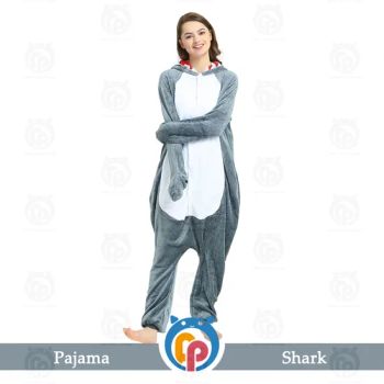 Factory Sale Flannel Shark Cosplay Family Nightgown Size S Type Romper Trademark NO Design Hooded Gender Unisex Weave - Shenzhen Funny Party Costume Co., Ltd. - China