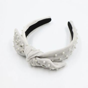 Designer Inspired Headbands Elegant Knitted SPA Headbands Pearl Women Hair Accessories Fashion Winter Fur Bee Headwear - Qingdao Finestyle Fashion Accessory Co., Ltd - China