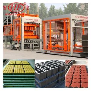 Qt5-15 Automatic Interlock Hollow Block Making Machine Concrete Stacker PLC Core Components Includes Brick Engine Motor Mold - Shandong Hongfa Scientific Industrial & Trading Co., Ltd. - China