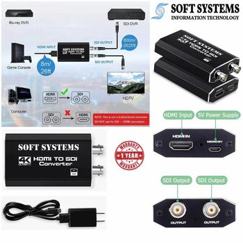 Soft Systems 4K HDMI to SDI Converter 1-port HDMI Input and 2-port SDI Outputs - Soft Systems Information Technology - India