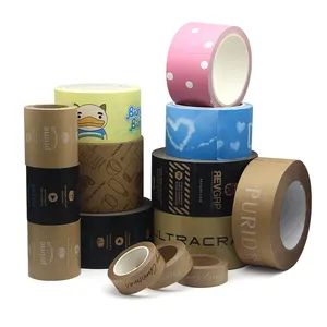 Blank Waterless Hot Melting Adhesive Writeable Kraft Paper Tapes - Dongguan Bright Sea Industrial Co., Ltd. - China