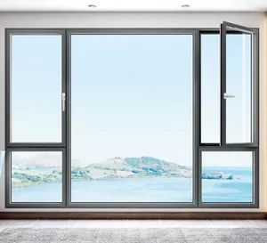 Hot Sale High End Aluminum Awning Metal Window Awning Casement Tilt and Turn Window Passive House - Zhejiang Beisaisi Door and Window Technology Co., Ltd. - China