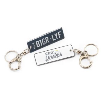 America and Europe Popular Metal Car License Plate Keychain Good Gift Items - Changsha Bestie Gifts Co.,Ltd - China