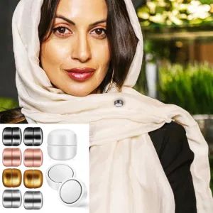 Headscarf Magnetic Pin Pins Buttons for Clothes Hat Hijab Decorative Accessories - Anhui Lulang New Material Technology Co., Ltd. - China