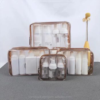 Cosmetic Case Transparent Holographic Makeup Bags for Toiletry Brush Organizer Set Pouch - Shenzhen Yomi Packaging Co., Ltd. - China