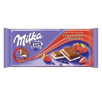 Bulk Price Milka Strawberry Yogurt Milk Chocolate Bar 100g Features Gluten-Free Cocoa Content > 50 % - 70 % Sweetener Cane Sugar, Honey - Exigentelaxia Unipessoal Lda - Portugal