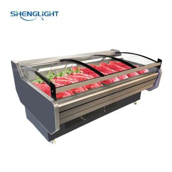Butcher Shop Deli Fresh Meat Refrigerator Showcase Meat Display Cases - Shandong Shenglang Kitchen Co., Ltd. - China