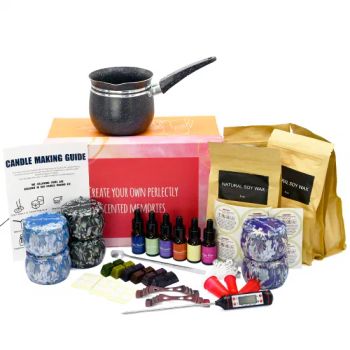 Candle Tools Supplies Luxury Craft DIY Scented Soy Wax Candles Making Kit Supplies in Tins DIY Candle Making Kit - Shijiazhuang Tabo Candles Sales Co., Ltd. - China