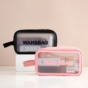 Cosmetic Bag Clear Makeup Bag Waterproof PU Toiletry Wash Bag Cosmetic Organizers - Shenzhen Trenderoom Industry Co.,Ltd. - China