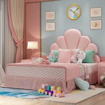 Modern Fashion Bedroom Furniture Children Beds Fabric Upholstered Single Bed for Kids - Guangdong Nova Furniture Co., Limited - China