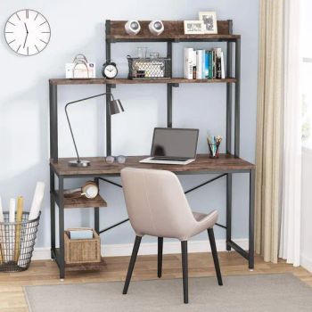 Multipurpose Wholesale Home Office Furniture Wooden Computer Table Desk with Bookshelf - Beijing Tianyuan Rongli Technology Co., Ltd. - China